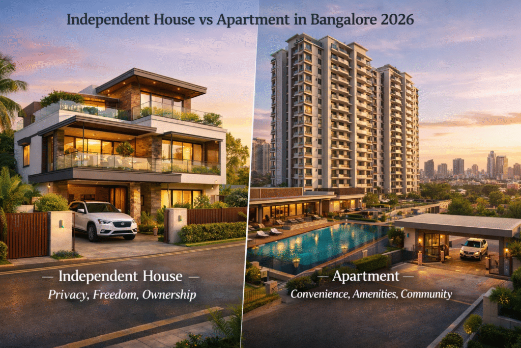 Independent House vs Apartment in Bangalore 2026